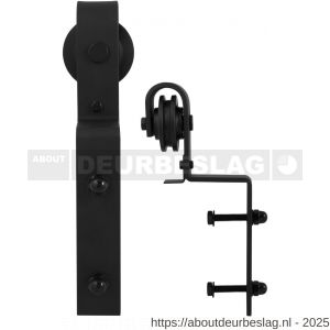 GPF Bouwbeslag ZwartWit GPF0530.61 enkele kastenwandhanger Lanka zwart - R21008449 - afbeelding 1