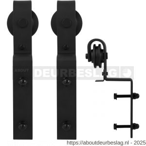 GPF Bouwbeslag ZwartWit GPF0530.61 set kastenwandhangers Lanka zwart - R21008450 - afbeelding 1