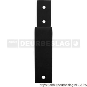 GPF Bouwbeslag ZwartWit GPF0585.61 wandbeugel voor dubbele schuifdeursystemen zwart - R21007924 - afbeelding 1