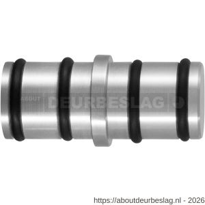 GPF Bouwbeslag RVS GPF0587.09 koppelstuk ronde rail voor schuifdeursysteem RVS geborsteld - R21008409 - afbeelding 1