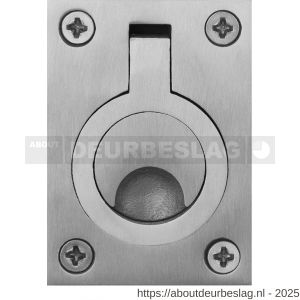 GPF Bouwbeslag RVS GPF0704.09 luikring 62x45 mm RVS geborsteld - R21004988 - afbeelding 1