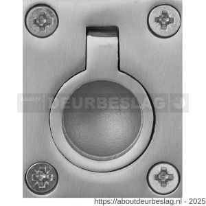 GPF Bouwbeslag RVS GPF0705.09 luikring 48x38 mm RVS geborsteld - R21004989 - afbeelding 1