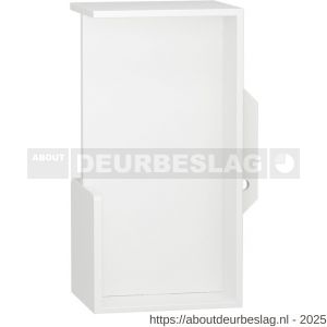 GPF Bouwbeslag ZwartWit GPF0708.62A schuifdeurkom inbouw rechthoekig 100x50x40 mm wit - R21016743 - afbeelding 1