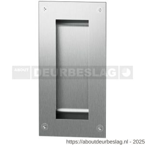 GPF Bouwbeslag RVS GPF0712.09 schuifdeurkom rechthoekig 102x51 mm RVS geborsteld - R21004546 - afbeelding 1