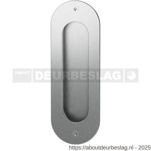 GPF Bouwbeslag RVS GPF0713.09 schuifdeurkom ovaal 120x40 mm RVS geborsteld - R21004547 - afbeelding 1
