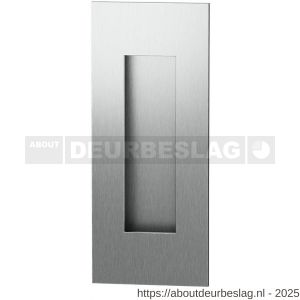 GPF Bouwbeslag RVS GPF0715.09B schuifdeurkom rechthoekig 120x50 mm RVS geborsteld - R21004555 - afbeelding 1
