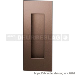 GPF Bouwbeslag Anastasius GPF0715.A2B schuifdeurkom rechthoekig 120x50 mm Bronze blend - R21012736 - afbeelding 1