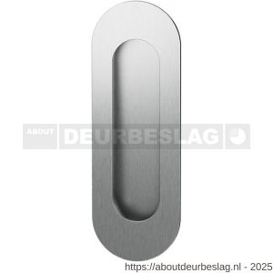 GPF Bouwbeslag RVS GPF0716.09A schuifdeurkom ovaal 120x40 mm RVS geborsteld - R21004558 - afbeelding 1