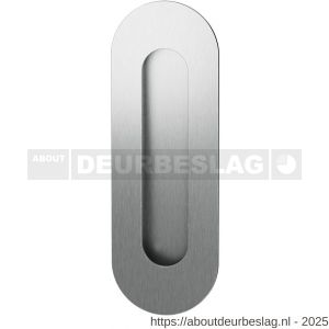 GPF Bouwbeslag RVS GPF0716.09C schuifdeurkom ovaal 150x50 mm RVS geborsteld - R21004560 - afbeelding 1
