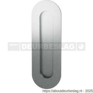 GPF Bouwbeslag RVS GPF0716.09D schuifdeurkom ovaal 180x60 mm RVS geborsteld - R21004561 - afbeelding 1