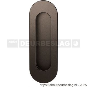 GPF Bouwbeslag Anastasius GPF0716.A1A schuifdeurkom ovaal 120x40 mm Dark blend - R21011413 - afbeelding 1
