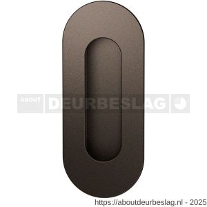 GPF Bouwbeslag Anastasius GPF0716.A1B schuifdeurkom ovaal 120x50 mm Dark blend - R21012748 - afbeelding 1