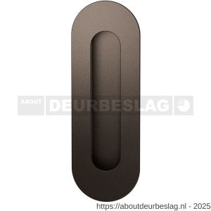 GPF Bouwbeslag Anastasius GPF0716.A1C schuifdeurkom ovaal 150x50 mm Dark blend - R21012749 - afbeelding 1