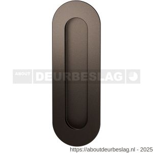GPF Bouwbeslag Anastasius GPF0716.A1D schuifdeurkom ovaal 180x60 mm Dark blend - R21012750 - afbeelding 1