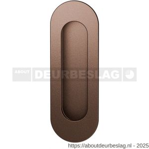 GPF Bouwbeslag Anastasius GPF0716.A2A schuifdeurkom ovaal 120x40 mm Bronze blend - R21011414 - afbeelding 1