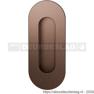 GPF Bouwbeslag Anastasius GPF0716.A2B schuifdeurkom ovaal 120x50 mm Bronze blend - R21012751 - afbeelding 1