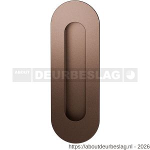 GPF Bouwbeslag Anastasius GPF0716.A2C schuifdeurkom ovaal 150x50 mm Bronze blend - R21012752 - afbeelding 1
