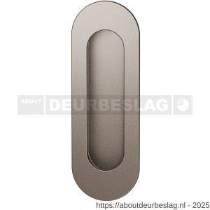 GPF Bouwbeslag Anastasius GPF0716.A3A schuifdeurkom ovaal 120x40 mm Mocca blend - R21011415 - afbeelding 1