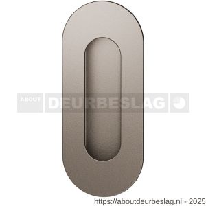 GPF Bouwbeslag Anastasius GPF0716.A3B schuifdeurkom ovaal 120x50 mm Mocca blend - R21012754 - afbeelding 1
