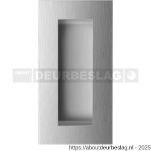 GPF Bouwbeslag RVS GPF0717.09A schuifdeurkom rechthoekig 102x51 mm RVS geborsteld - R21004562 - afbeelding 1
