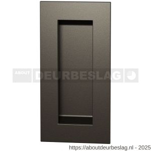 GPF Bouwbeslag Anastasius GPF0717.A1A schuifdeurkom rechthoekig 102x51 mm Dark blend - R21012735 - afbeelding 1