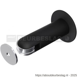 GPF Bouwbeslag ZwartWit GPF0750.61 magnetische deurstopper zwart - R21019942 - afbeelding 1