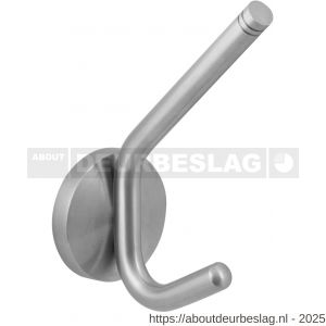 GPF Bouwbeslag RVS GPF0822.09 jashaak en hoedhaak 150x58x92 mm RVS geborsteld - R21019948 - afbeelding 1