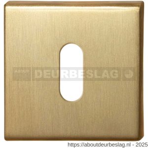 GPF Bouwbeslag PVD GPF0901.02P4 sleutelrozet vierkant 50x50x8 mm PVD mat messing - R21003728 - afbeelding 1