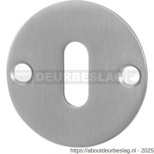 GPF Bouwbeslag RVS GPF0901.06 sleutelrozet plat rond 50x2 mm RVS geborsteld - R21003730 - afbeelding 1
