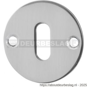 GPF Bouwbeslag RVS GPF0901.46 sleutelrozet plat rond 50x2 mm RVS gepolijst - R21003737 - afbeelding 1