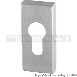 GPF Bouwbeslag RVS GPF0902.01 cilinderrozet rechthoekig 70x32x10 mm RVS geborsteld - R21008284 - afbeelding 1