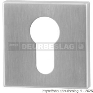 GPF Bouwbeslag RVS GPF0902.02 cilinderrozet vierkant 50x50x8 mm RVS geborsteld - R21003572 - afbeelding 1