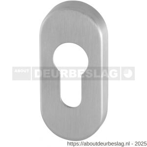 GPF Bouwbeslag RVS GPF0902.04 cilinderrozet ovaal 70x32x10 mm RVS geborsteld - R21003567 - afbeelding 1