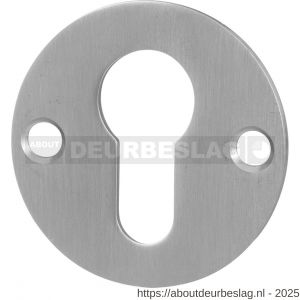 GPF Bouwbeslag RVS GPF0902.06 cilinderrozet plat rond 50x2 mm RVS geborsteld - R21003577 - afbeelding 1