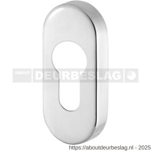 GPF Bouwbeslag RVS GPF0902.44 cilinderrozet ovaal 70x32x10 mm RVS gepolijst - R21008286 - afbeelding 1