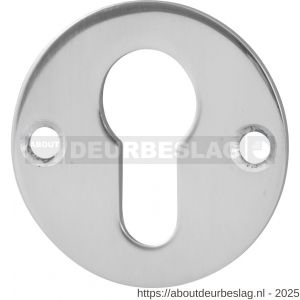 GPF Bouwbeslag RVS GPF0902.46 cilinderrozet plat rond 50x2 mm RVS gepolijst - R21003563 - afbeelding 1