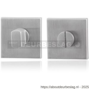 GPF Bouwbeslag RVS GPF0903.02 toiletgarnituur vierkant 50x50x8 mm stift 8 mm RVS geborsteld - R21003814 - afbeelding 1