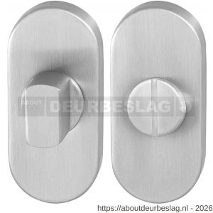 GPF Bouwbeslag RVS GPF0903.04 toiletgarnituur ovaal 70x32 mm stift 8 mm RVS geborsteld - R21008306 - afbeelding 1