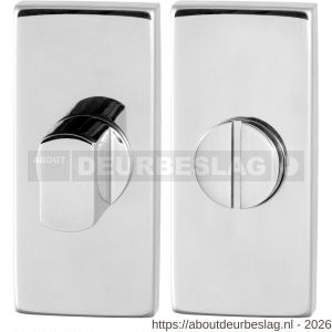 GPF Bouwbeslag RVS GPF0903.41 toiletgarnituur rechthoekig 70x32 mm stift 8 mm RVS gepolijst - R21008311 - afbeelding 1