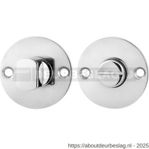 GPF Bouwbeslag RVS GPF0903.46 platte toiletgarnituur 50x2 mm stift 8 mm RVS gepolijst - R21003821 - afbeelding 1