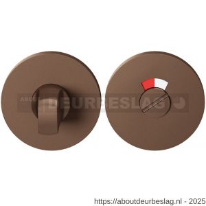GPF Bouwbeslag Entree GPF0903VRA2 toiletgarnituur 53x6 mm stift 8 mm met rood-wit indicator Bronze blend - R21016779 - afbeelding 1