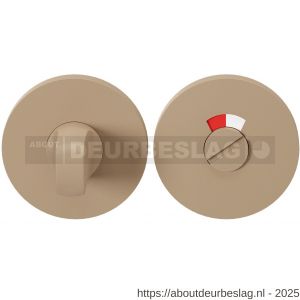 GPF Bouwbeslag Urban Jungle GPF0903VRU1 toiletgarnituur rond 53x6,5 mm stift 8 mm met rood-wit indicator Sand - R21008755 - afbeelding 1
