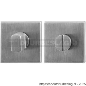 GPF Bouwbeslag RVS GPF0904.02 toiletgarnituur vierkant 50x50x8 mm stift 5 mm RVS geborsteld - R21003826 - afbeelding 1