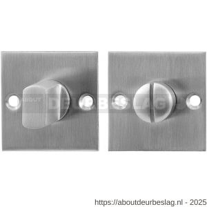GPF Bouwbeslag RVS GPF0904.08 vierkante toiletgarnituur 50x50x2 mm stift 5 mm RVS geborsteld - R21003830 - afbeelding 1