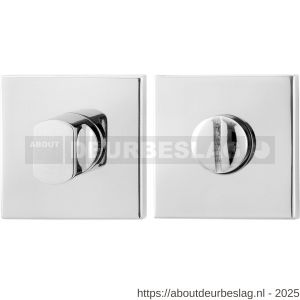 GPF Bouwbeslag RVS GPF0904.42 toiletgarnituur vierkant 50x50x8 mm stift 5 mm RVS gepolijst - R21003804 - afbeelding 1