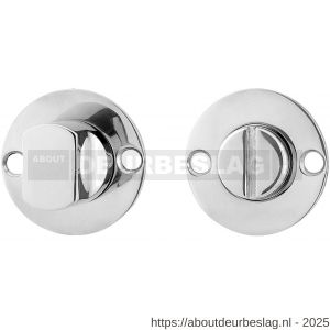 GPF Bouwbeslag RVS GPF0904.47 platte toiletgarnituur 38x2 mm stift 5 mm RVS gepolijst - R21003833 - afbeelding 1