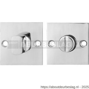 GPF Bouwbeslag RVS GPF0904.48 vierkante toiletgarnituur 50x50x2 mm stift 5 mm RVS gepolijst - R21003834 - afbeelding 1