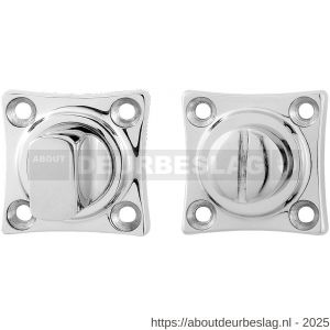 GPF Bouwbeslag RVS GPF0904.49 vierkante toiletgarnituur 38x38x5 mm stift 5 mm RVS gepolijst - R21003803 - afbeelding 1