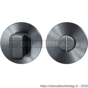 GPF Bouwbeslag PVD GPF0910.00P1 toiletgarnituur rond 50x8 mm stift 8 mm grote knop PVD antraciet - R21003836 - afbeelding 1
