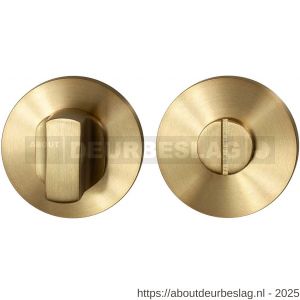 GPF Bouwbeslag PVD GPF0910.00P4 toiletgarnituur rond 50x8 mm stift 8 mm grote knop PVD mat messing - R21003838 - afbeelding 1